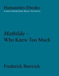 Mathilda - Who Knew Too Much - Humanities-Ebooks