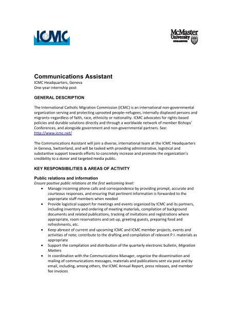 Communications Assistant Job Description communications-assistant-job-description