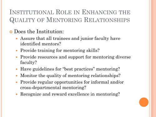 Mentoring Ethics: - Johns Hopkins Medical Institutions