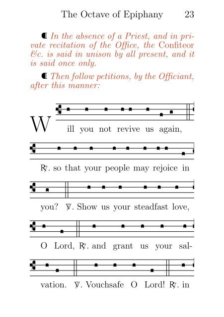 The Sarum Compline for the Octave of Epiphany