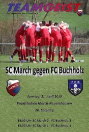 21.04.13 Ausgabe zum Heimspiel gegen FC Buchholz - SC March