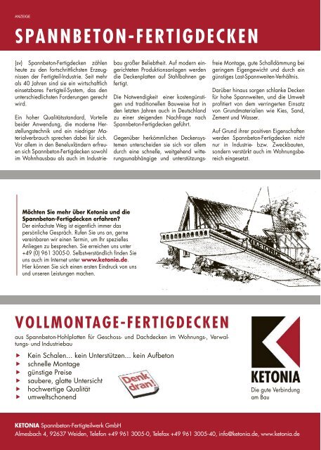 Bauen und Wohnen - Verlagsbeilagen des Nordbayerischen Kurier