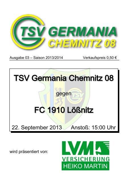 TSV Germania Chemnitz 08 FC 1910 Lößnitz - Citec.cc