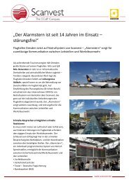 Projektbericht Alarmstern Dresden Airport - Scanvest