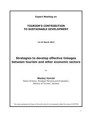 Strategies to develop effective linkages between tourism ... - unctad