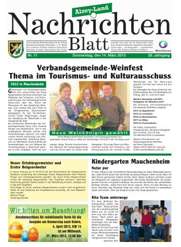 KW 2013-11 - Verbandsgemeinde Alzey-Land