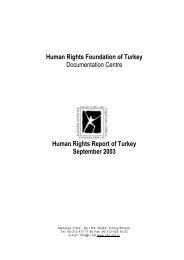 Human Rights Foundation of Turkey Documentation Centre Human ...