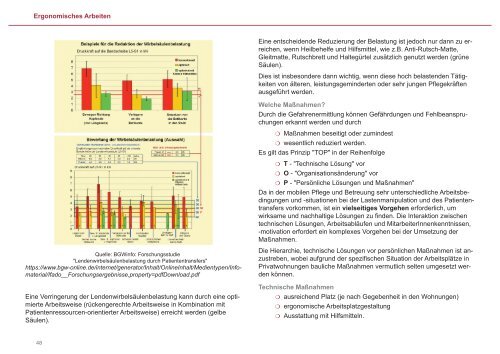 Mobile Pflege und Betreuung - Arbeitsinspektion