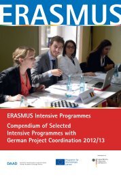 ERASMUS Intensive Programmes Compendium of ... - eu-DAAD