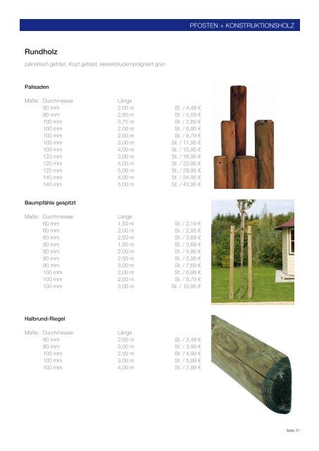 SortimentSKatalog garten 2013 - Boelscher - Baustoffe