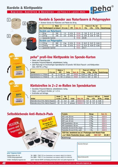 Katalog herunterladen - peha-Hagmann