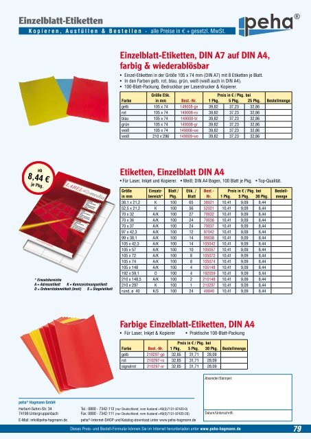 Katalog herunterladen - peha-Hagmann