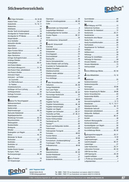 Katalog herunterladen - peha-Hagmann