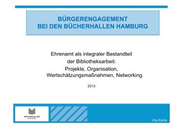 bürgerengagement bei den bücherhallen hamburg - Deutscher ...