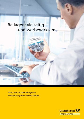 Beilagen: vielseitig und werbewirksam. - Deutsche Post