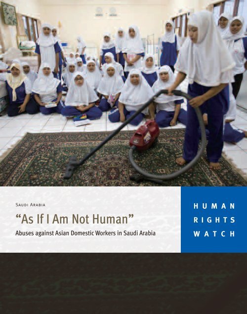 âAs If I Am Not Humanâ - Human Rights Watch