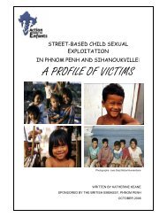 A PROFILE OF VICTIMS - Child Trafficking