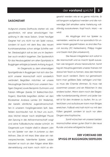 Volltreffer! Ausgabe 143 - spvgg09.de