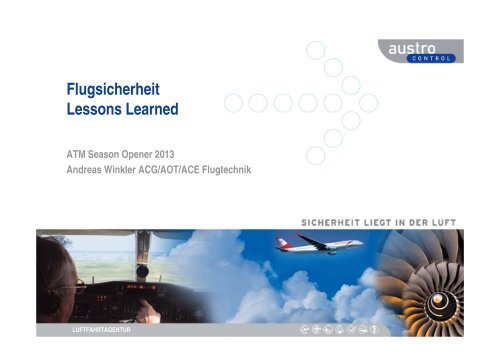 Flugsicherheit Lessons Learned - Austro Control