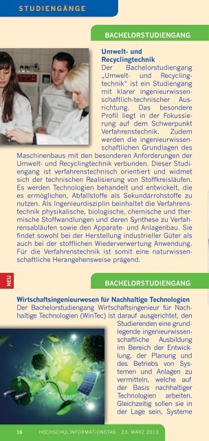 23. März 2013 - Fachhochschule Nordhausen