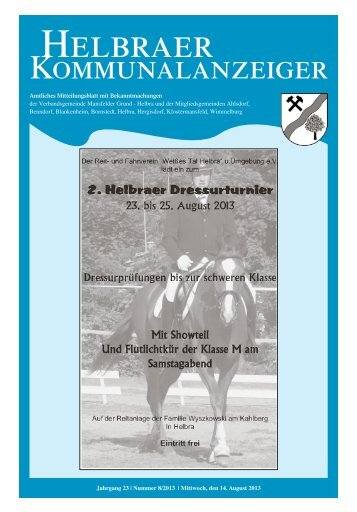 HELBRAER - Verbandsgemeinde Mansfelder Grund - Helbra