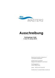 DSV-Masters: Trainingslager Halle