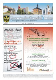 Mitteilungsblatt 19/2013 - Gemeinde Gundelsheim