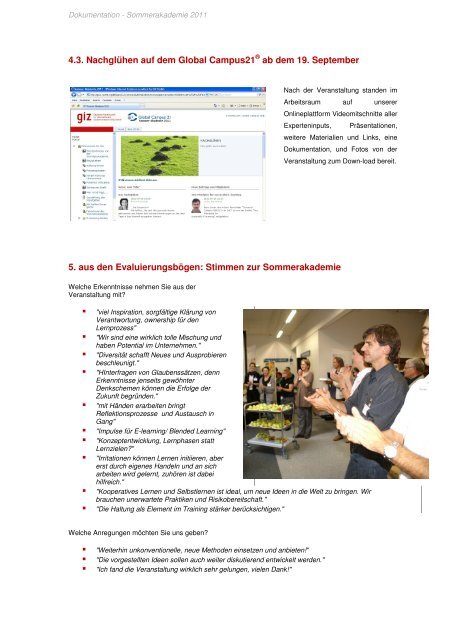 Sommerakademie 2011 (pdf, 3.65 MB, DE) - GIZ