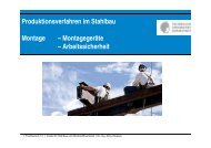 Produktionsverfahren im Stahlbau Montage – Montagegeräte ...