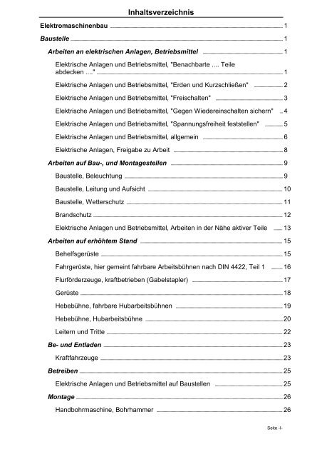 Gefährdungsbeurteilung - Die BG ETEM