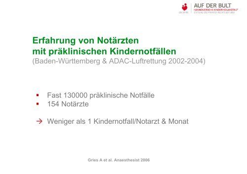 Notfälle bei Kindern - Uniklinik Köln
