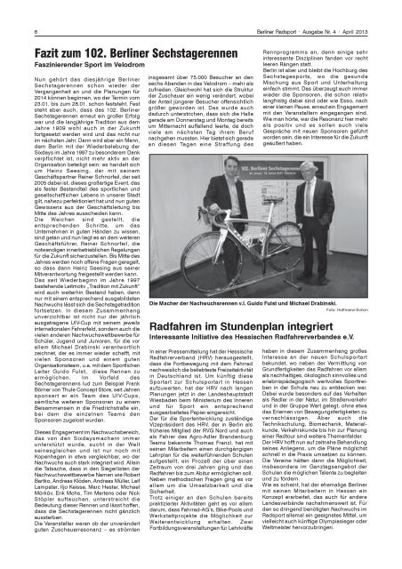 April 2013 - Berliner Radsport Verband e.V.