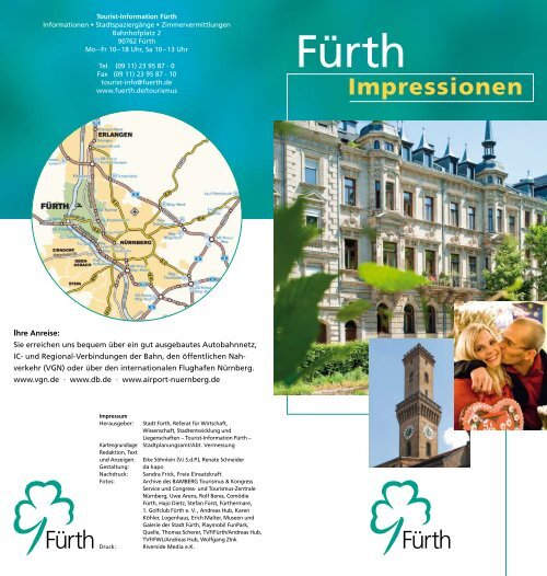 Image-Broschüre: Fürth-Impressionen (Teil 1) - Tourismus Nürnberg