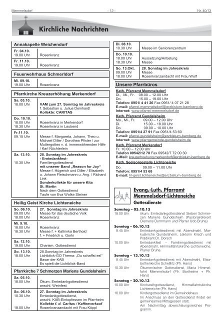 Bau- und Umweltausschusssitzung am 9. Oktober ... - Memmelsdorf