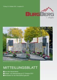 Burgberger Mitteilungsblatt Nr. 20/2013