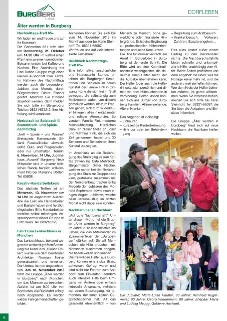 Burgberger Mitteilungsblatt Nr. 20/2013