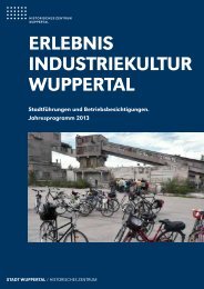 erlebnis industriekultur Wuppertal - Stadt Wuppertal