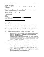 Complaint Form - Humboldt County Office of Education