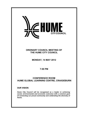 Agenda - Hume City Council