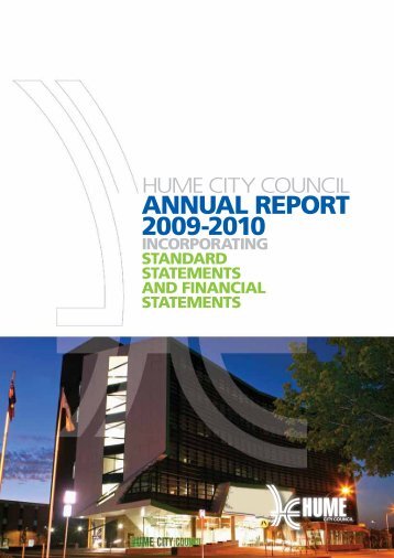 ANNUAL REPORT 2009-2010 - Hume City Council