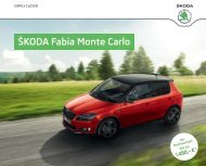 Fabia Monte Carlo Broschüre/Preisliste - Skoda Auto Deutschland ...