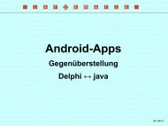 Vergleich Delphi-Java - Informatik