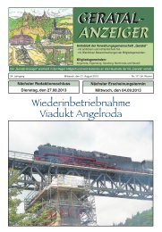 Geratalanzeiger Nr. 17 vom 21.08.2013