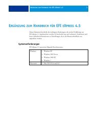 ergÃ¤nzung zum handbuch fÃ¼r efi express 4.5