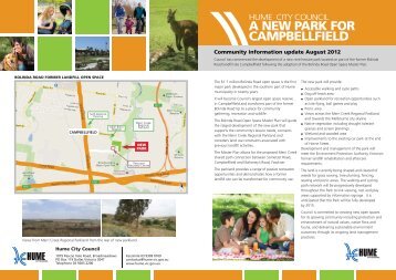 A NEW PARK FOR CAMPBELLFIELD - Hume City Council
