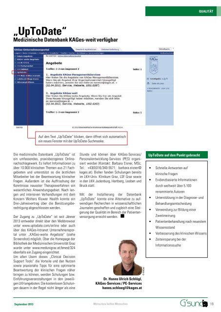 PDF der Aktuellen Ausgabe - G'sund.net