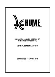 Minutes - Hume City Council