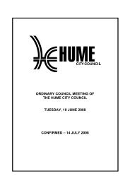 Minutes - Hume City Council