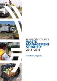 hume city council waste management strategy 2012- 2016