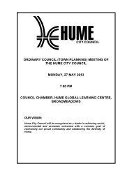 Agenda - Hume City Council